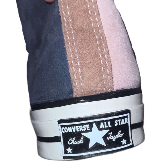 Unisex Shearling-Lined Suede Color-Split Chuck 70 Hi - Picture 12 of 15